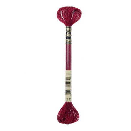 E815 metallic thread DMC Light Effects Dark Red Ruby