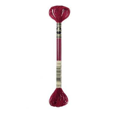E815 metallic thread DMC Light Effects Dark Red Ruby