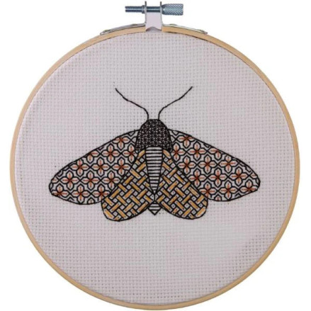 Набір для вишивання в техніці блэкворк Anchor Blackwork Moth (Метелик) ABW0002