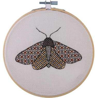 Anchor Blackwork Moth Embroidery Kit ABW0002
