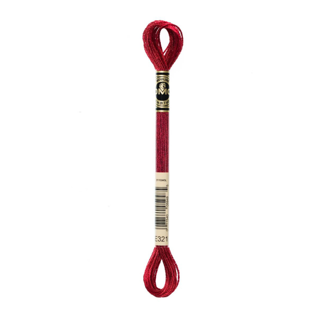 E321 metallic thread DMC Light Effects Red Ruby E321 metallic thread DMC Light Effects Red Ruby