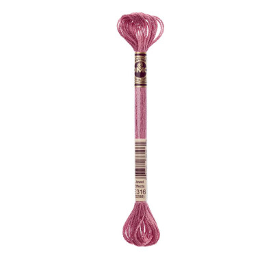 E316 metallic thread DMC Light Effects Pink Amethyst