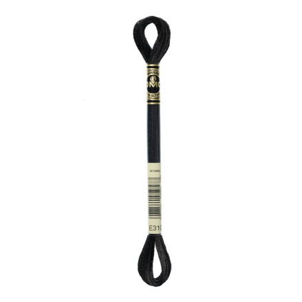 E310 metallic thread DMC Light Effects Ebony