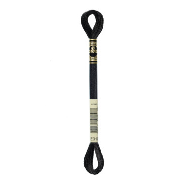 E310 metallic thread DMC Light Effects Ebony