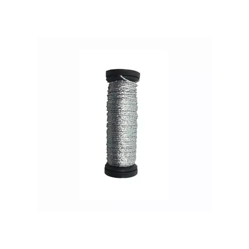 001C Срібний шнур, Kreinik Very Fine №4 Braid 001C Срібний шнур, Kreinik Very Fine №4 Braid