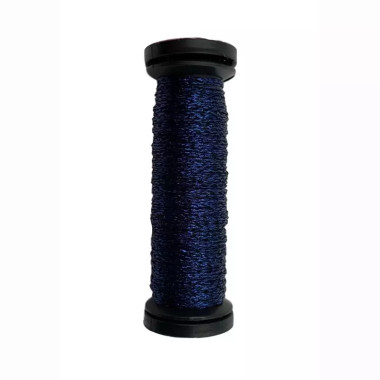 018HL Navy High Lustre, Kreinik Very Fine №4 Braid