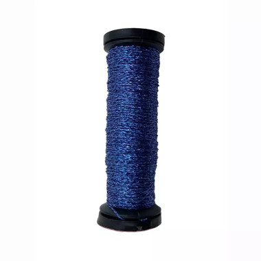 4010HL Голубой индиго сильный блеск, Kreinik Very Fine №4 Braid