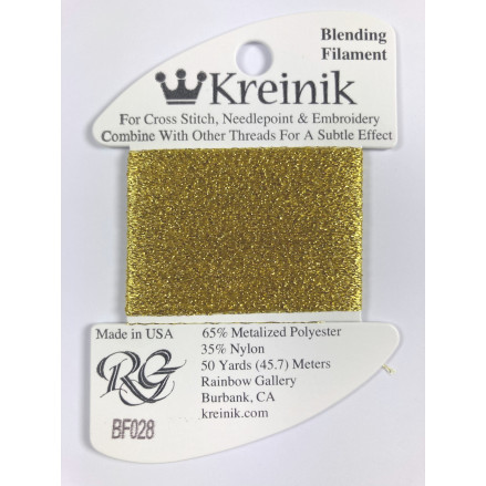 028 Цитрон, Kreinik Blending Filament (Rainbow Gallery)