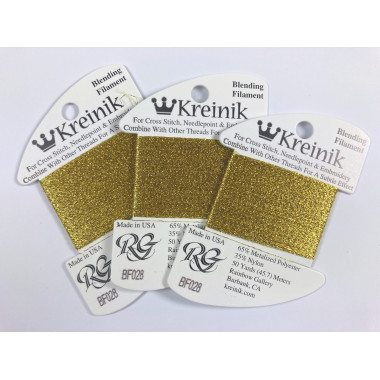 028 Citron, Kreinik Blending Filament (Rainbow Gallery)