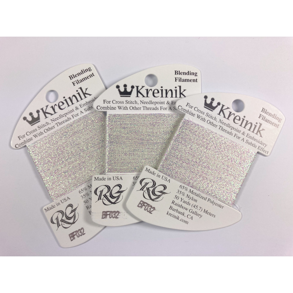 032 Перлина, Kreinik Blending Filament (Rainbow Gallery)