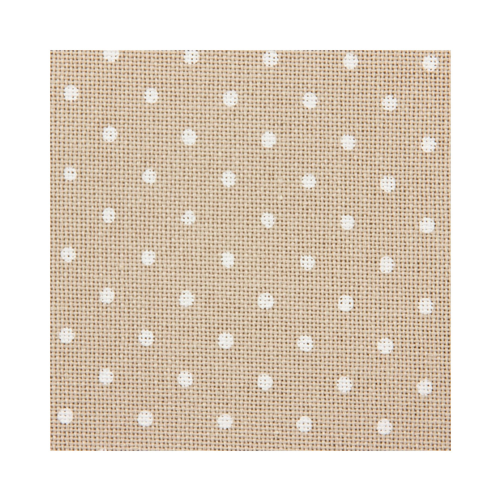 Evenweave Fabric 32ct. Murano Petit Point Coeur Zweigart 3984/7309, Beige with dots