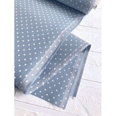 Evenweave Fabric 32ct. Murano Petit Point Zweigart 3984/5269, Blue with White