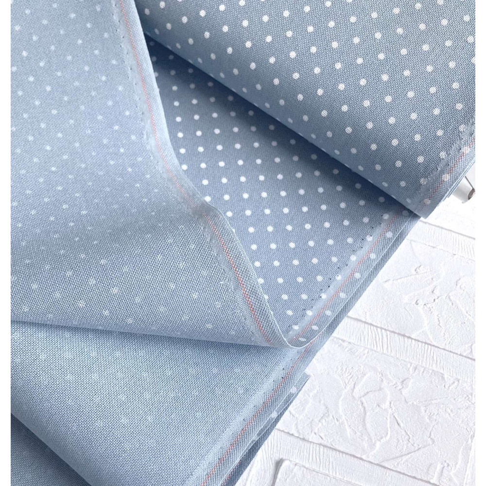 Evenweave Fabric 32ct. Murano Petit Point Zweigart 3984/5269, Blue with White