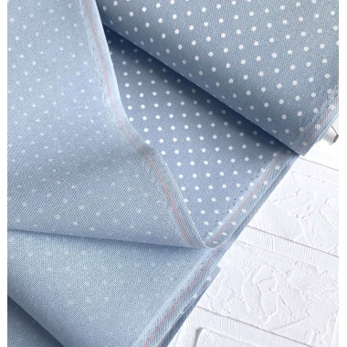 Evenweave Fabric 32ct. Murano Petit Point Zweigart 3984/5269, Blue with White