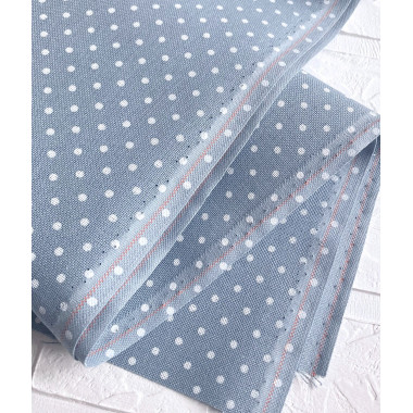 Evenweave Fabric 32ct. Murano Petit Point Zweigart 3984/5269, Blue with White