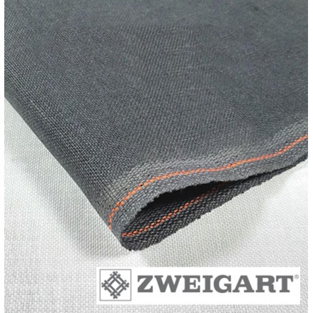 Полотно рівномірне 32 ct Belfast Linen Zweigart 3609/7026 вугільно-сірий