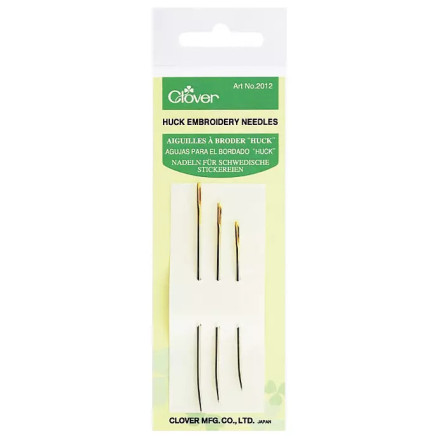 Curved tip needles for Swedish embroidery Clover 2012