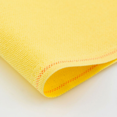 Evenweave Fabric 27 ct Linda Zweigart 1235/2094, Yellow