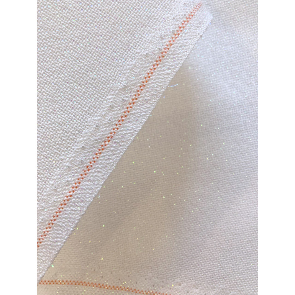 Evenweave Fabric 28ct. Brittney Lugana Zweigart 3270/11 Opalescent on White