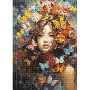 Cross Stitch Kit Luca-S - Butterflies Magic, BU5043