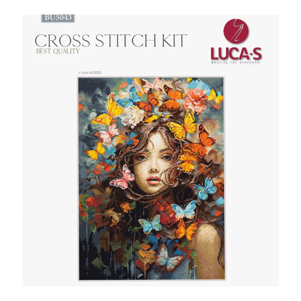 Cross Stitch Kit Luca-S - Butterflies Magic, BU5043
