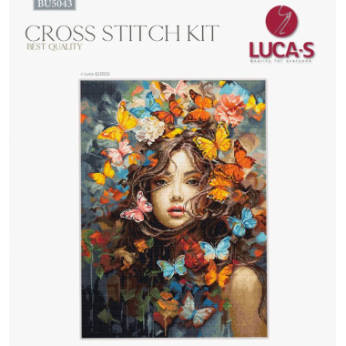 Cross Stitch Kit Luca-S - Butterflies Magic, BU5043