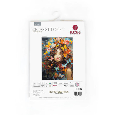 Cross Stitch Kit Luca-S - Butterflies Magic, BU5043