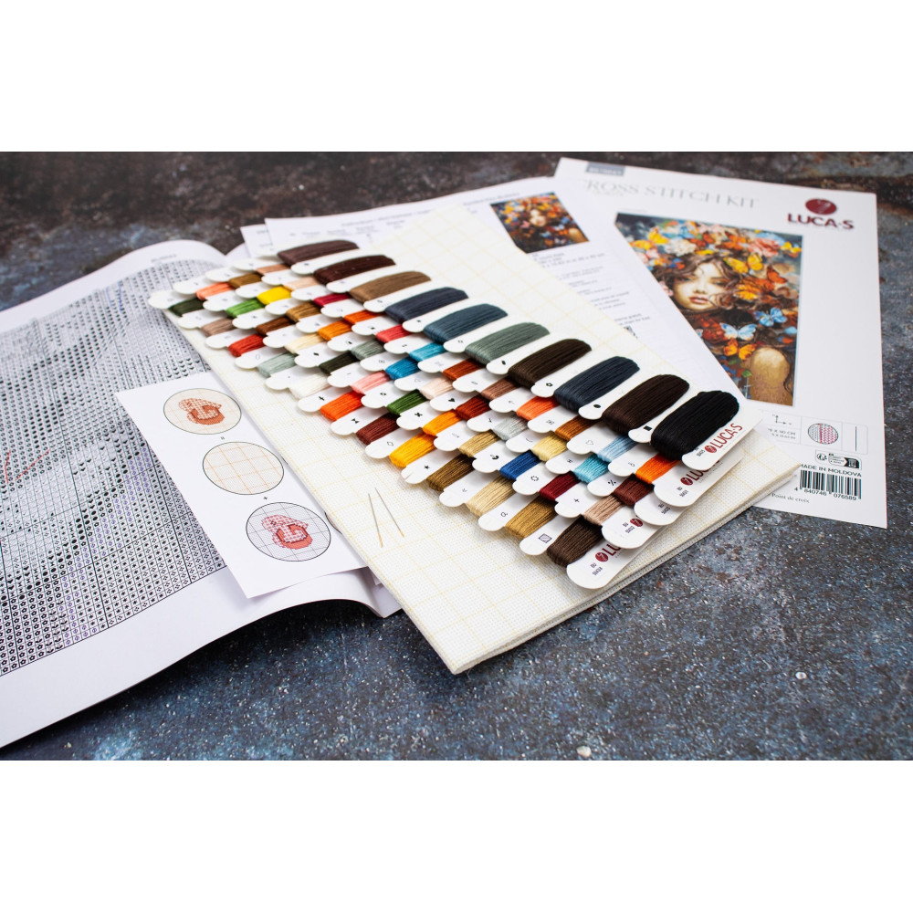 Cross Stitch Kit Luca-S - Butterflies Magic, BU5043