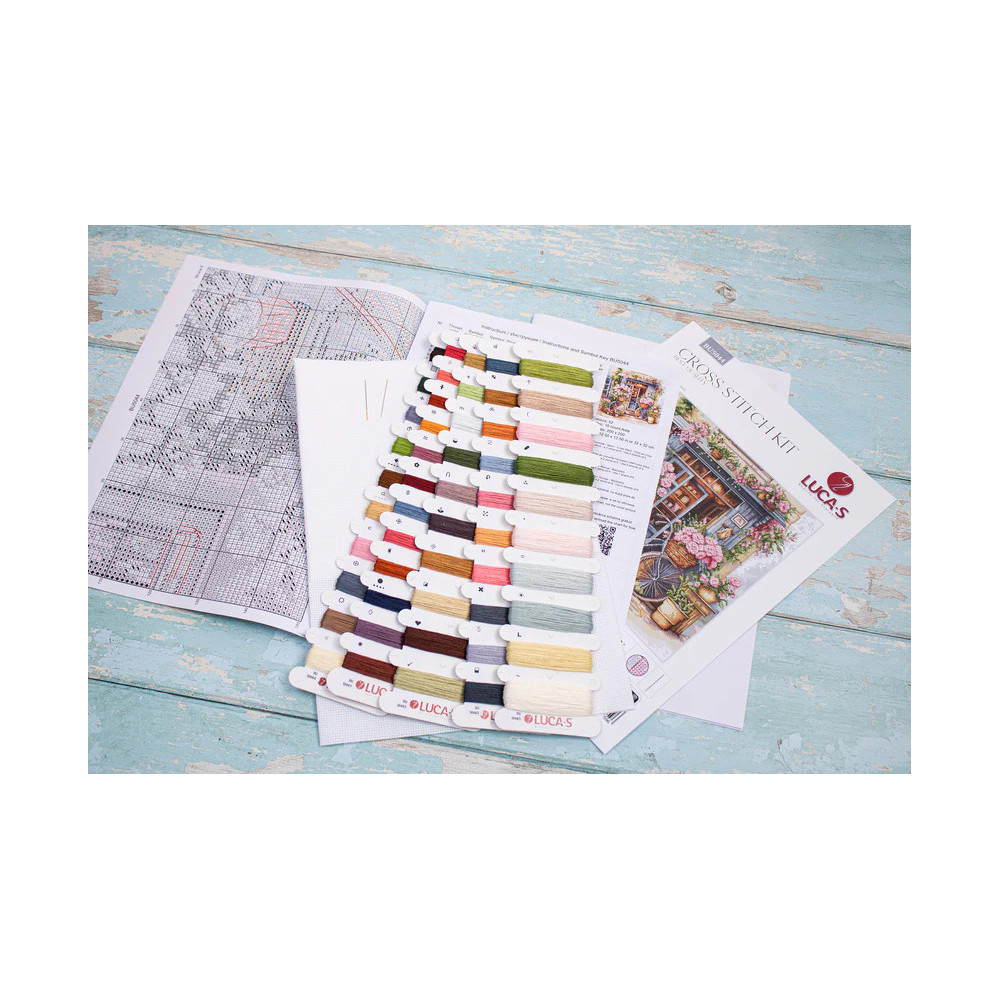 Cross Stitch Kit Luca-S - Flowers Shop, BU5044