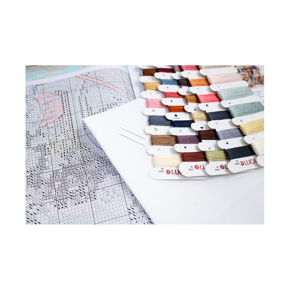 Cross Stitch Kit Luca-S - Flowers Shop, BU5044
