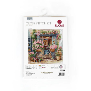 Cross Stitch Kit Luca-S - Flowers Shop, BU5044