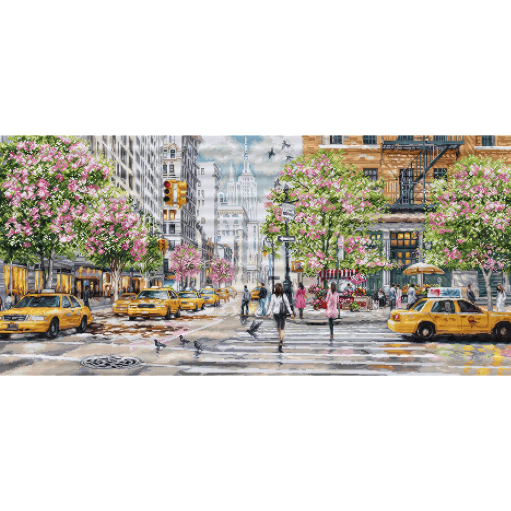 Cross Stitch Kit Luca-S GOLD - New York, BU5049