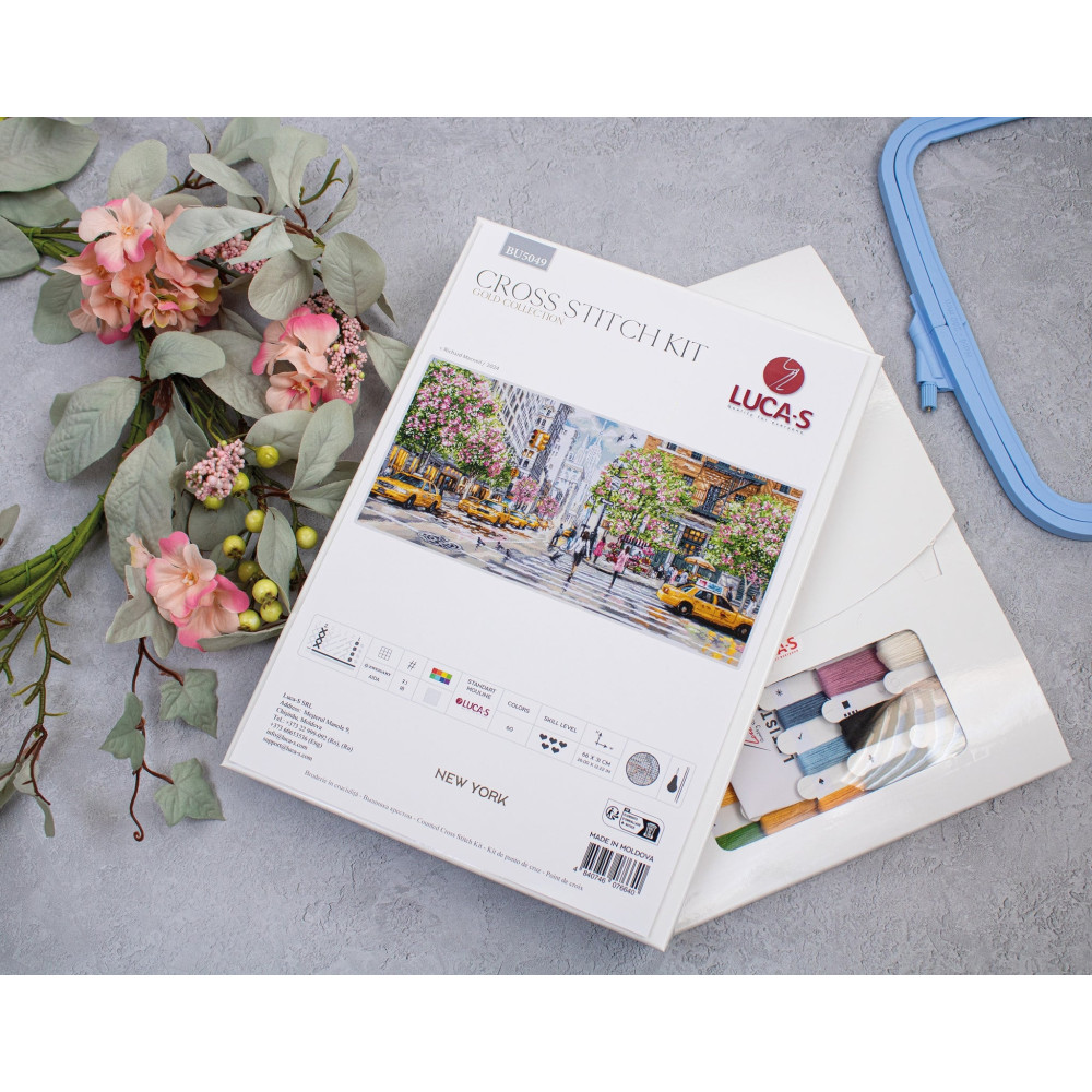 Cross Stitch Kit Luca-S GOLD - New York, BU5049