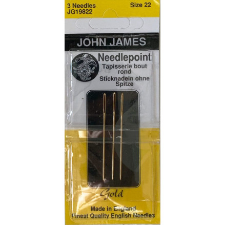 Голки гобеленові позолочені №22 John James JG19822