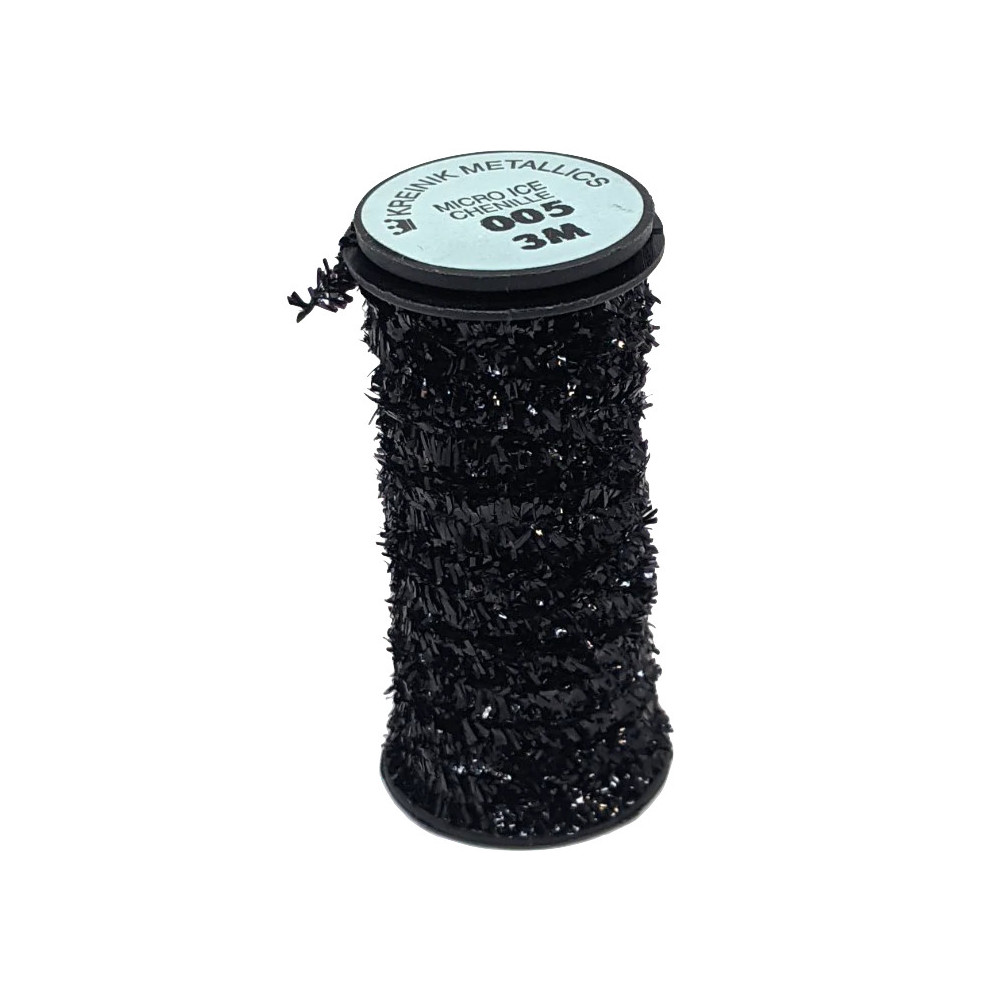 05 Черный, Kreinik Micro-ice Chenille 05 Черный, Kreinik Micro-ice Chenille