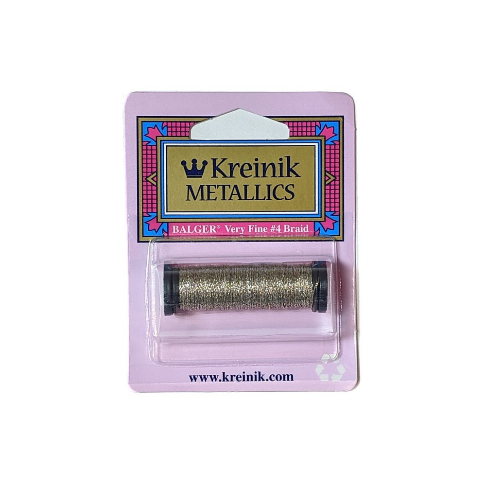102HL Ватиканское золото Шнур, Kreinik Very Fine №4 Braid 102HL Ватиканское золото Шнур, Kreinik Very Fine №4 Braid