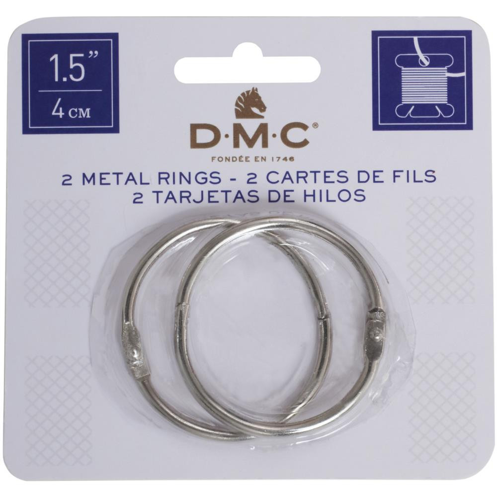 Кільця металеві 4 см для муліне DMC 6109, 2 штуки
