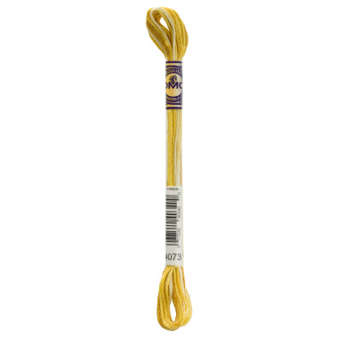 4073 DMC 6-Strand Embroidery Color Variations Buttercup