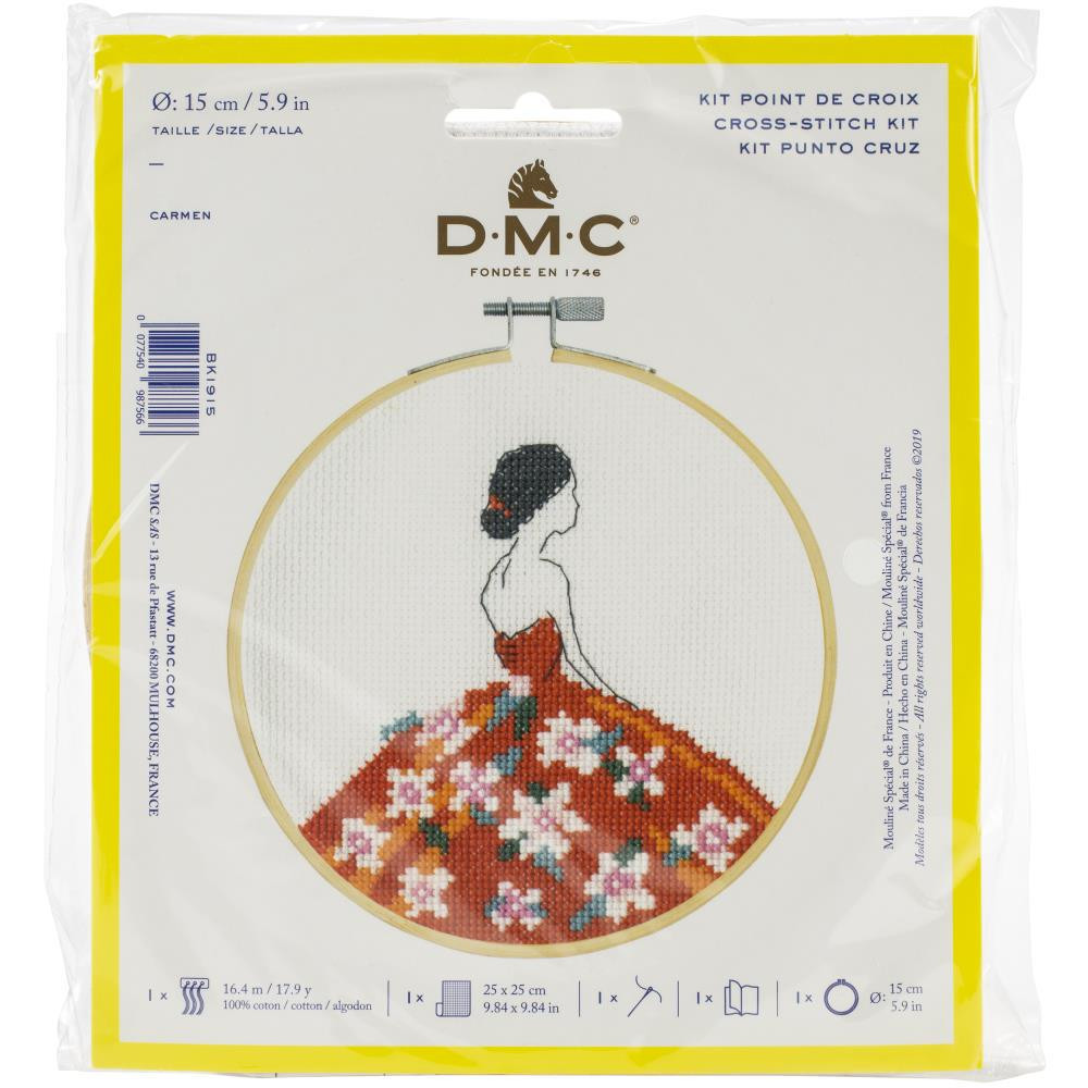 Набор для вышивания крестиком с пяльцами Кармен DMC, BK1915