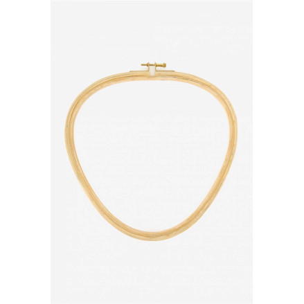 Triangular Hoop with screw from beech for embroidery 26,5х26 см DMC U2110