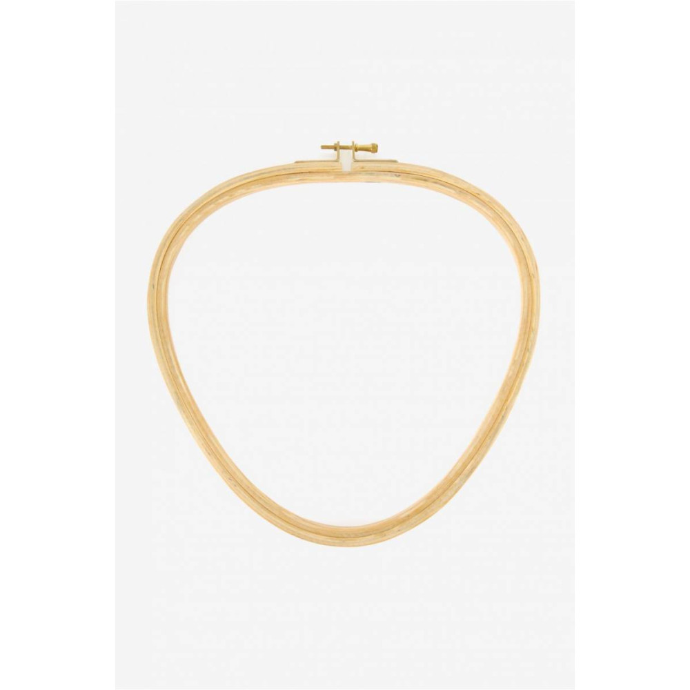 Triangular Hoop with screw from beech for embroidery 26,5х26 см DMC U2110
