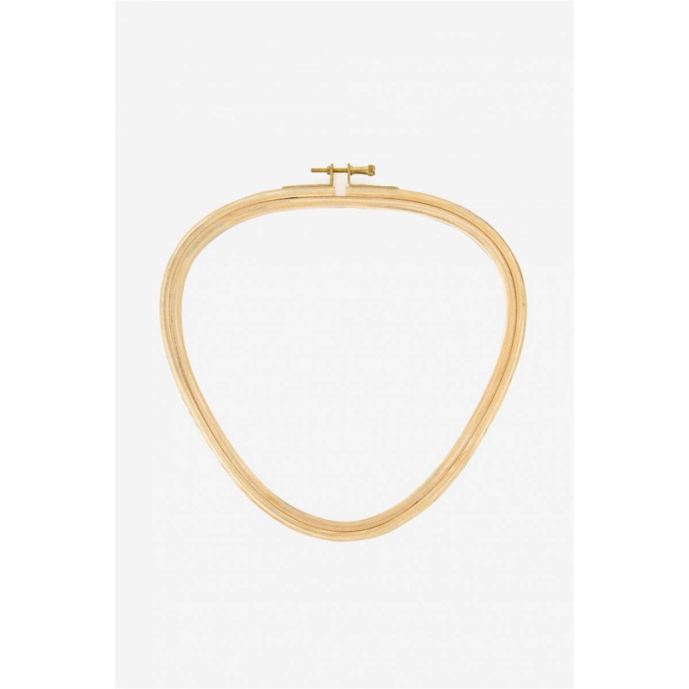 Triangular Hoop with screw from beech for embroidery 21.5x22 cm, DMC  U2109