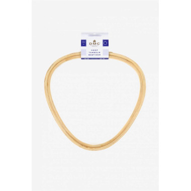 Triangular Hoop with screw from beech for embroidery 21.5x22 cm, DMC  U2109