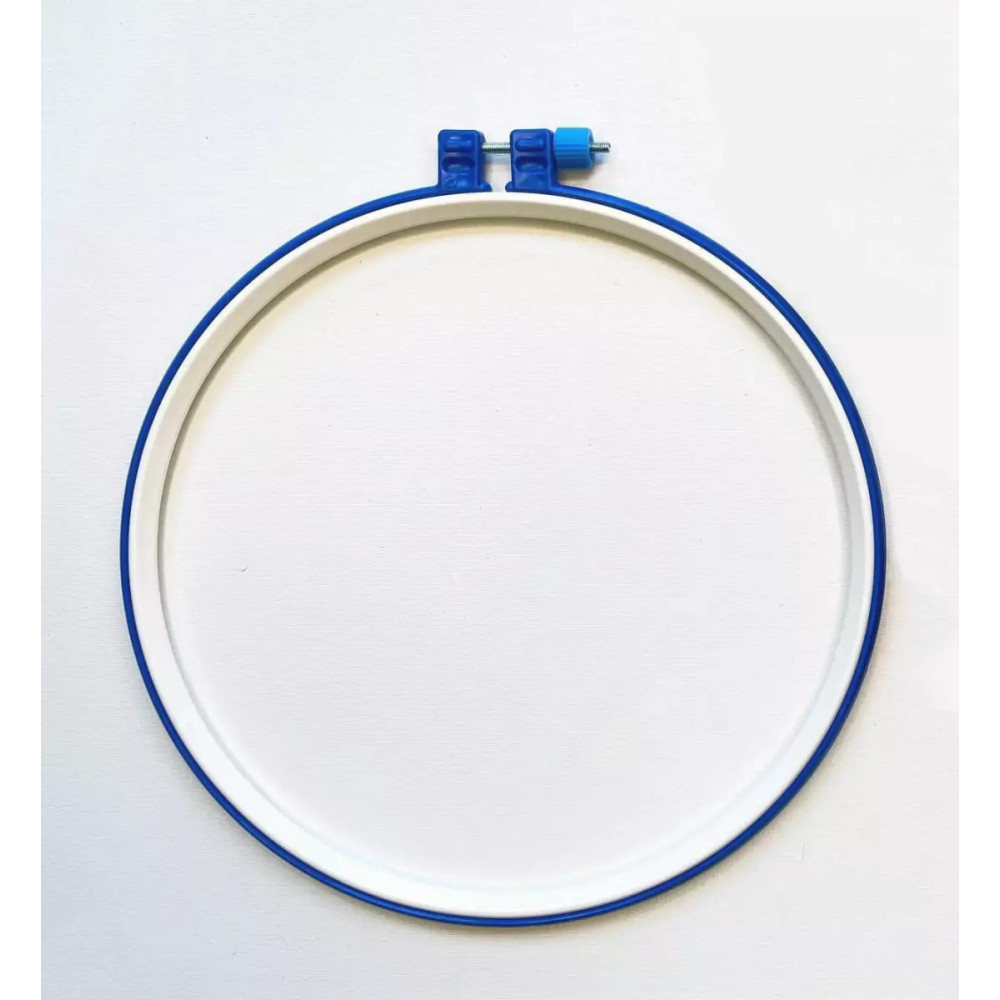 Plastic hoop with screw for embroidery 25 cm
