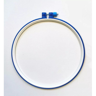 Plastic hoop with screw for embroidery 25 cm