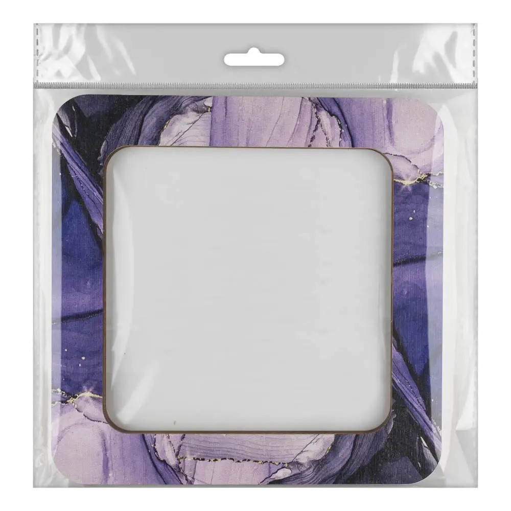 Big Hoop with magnetic holders from plywood for Embroidery and Cross stitching, purple, 5.5x5.5 IN FLMP-018