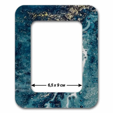 Small hoop plywood magnetic for embroidery 6.5x9cm, green, Wonderland Crafts WLMP-021