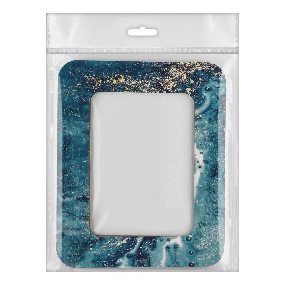 Small hoop plywood magnetic for embroidery 6.5x9cm, green, Wonderland Crafts WLMP-021