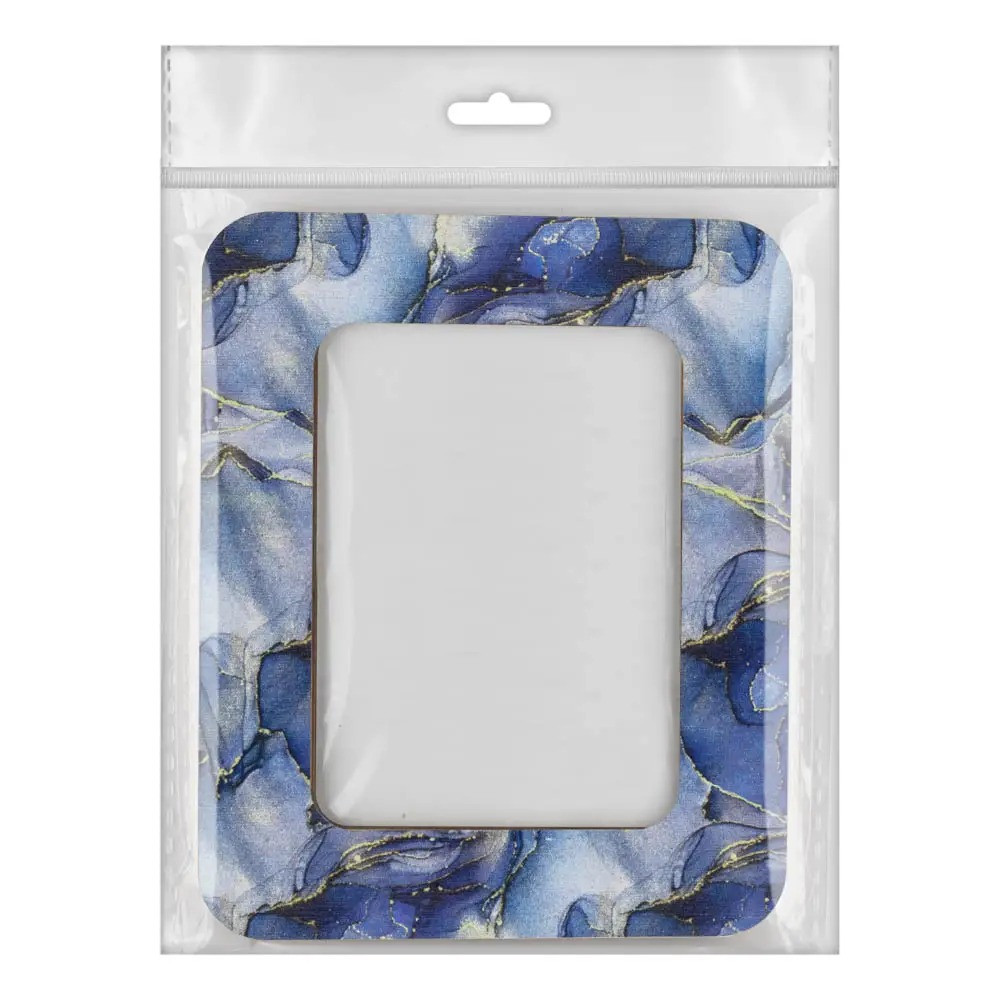 Small hoop plywood magnetic for embroidery 6.5x9cm, blue, Wonderland Crafts WLMP-022
