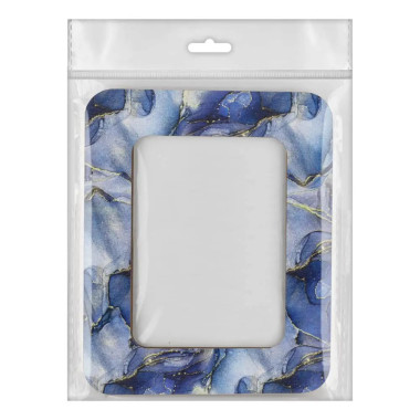 Small hoop plywood magnetic for embroidery 6.5x9cm, blue, Wonderland Crafts WLMP-022